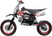 black 4-stroke dirt bike