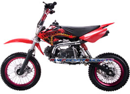 red 4-stroke dirt bike