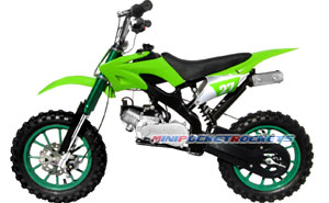 mini dirt bikes green