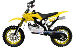 mini dirt bikes yellow