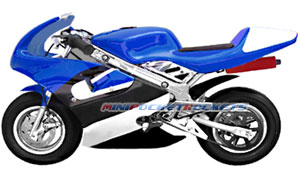pocket bike blue